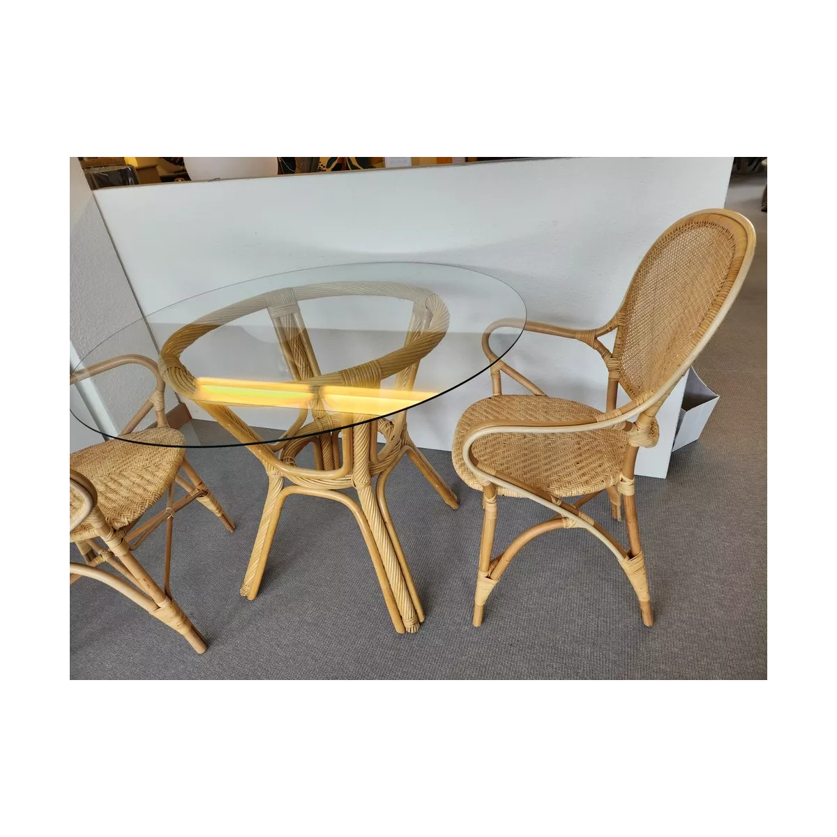Table Helios Rotin Naturel