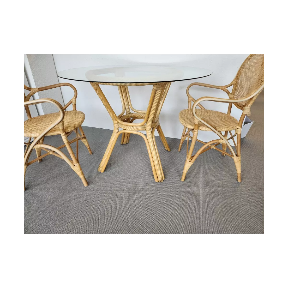 Table Helios Rotin Naturel