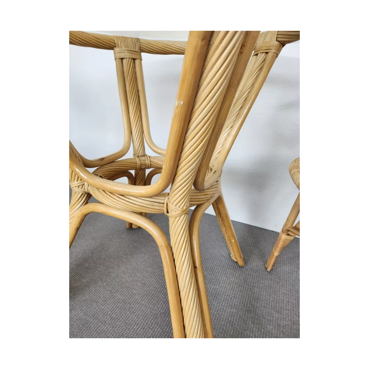 Table Helios Rotin Naturel