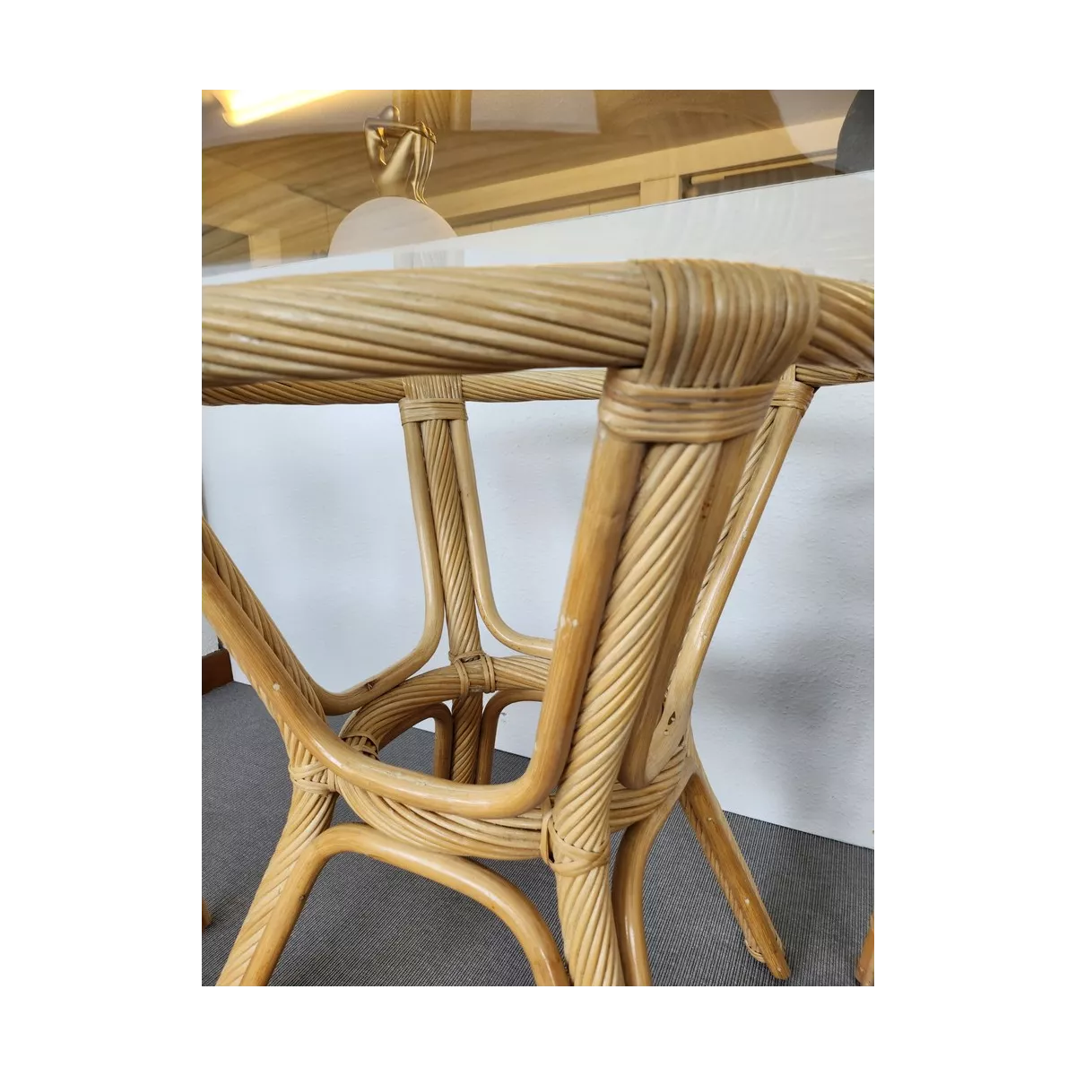 Table Helios Rotin Naturel