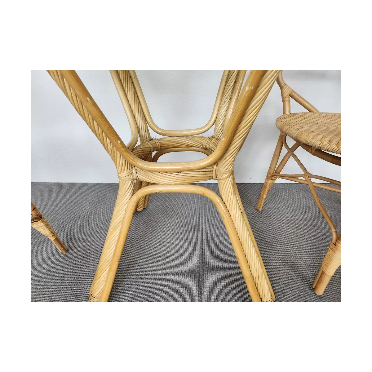 Table Helios Rotin Naturel