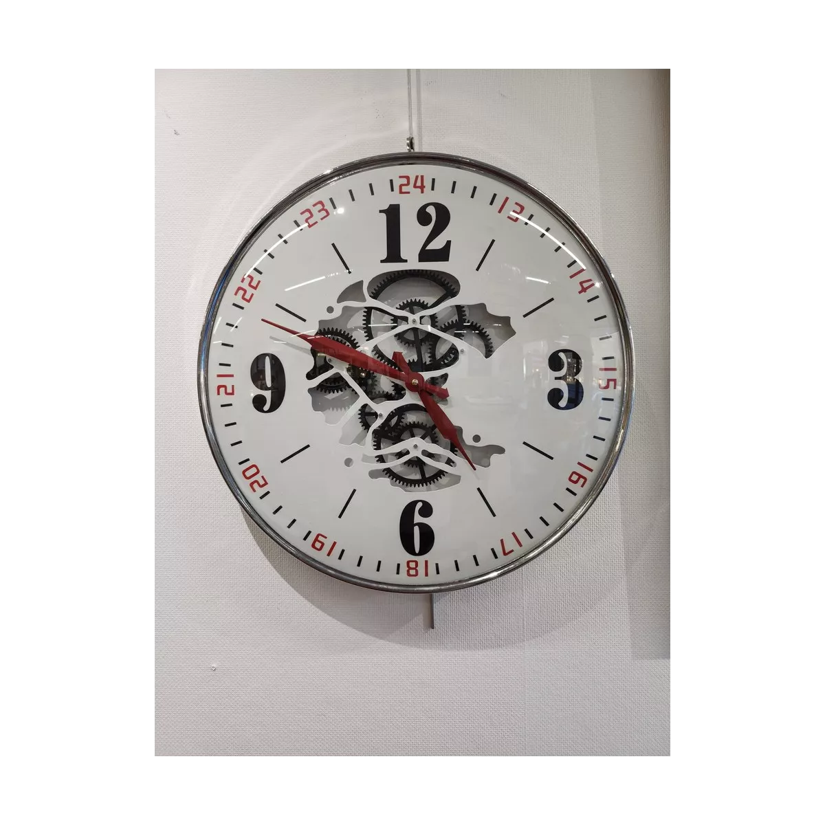 Horloge Engrenage Découpée 50cm