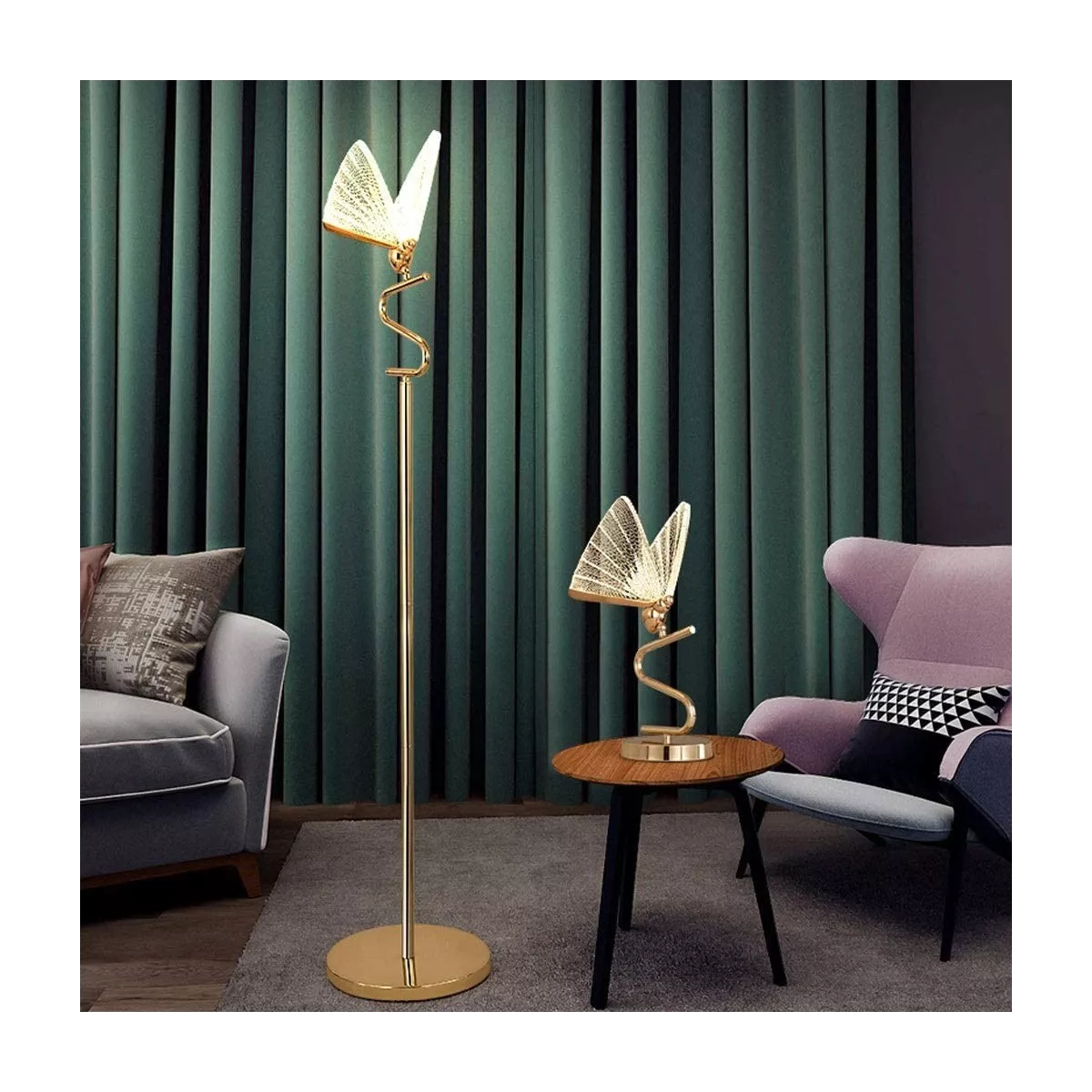 Lampe Papillon Blanc