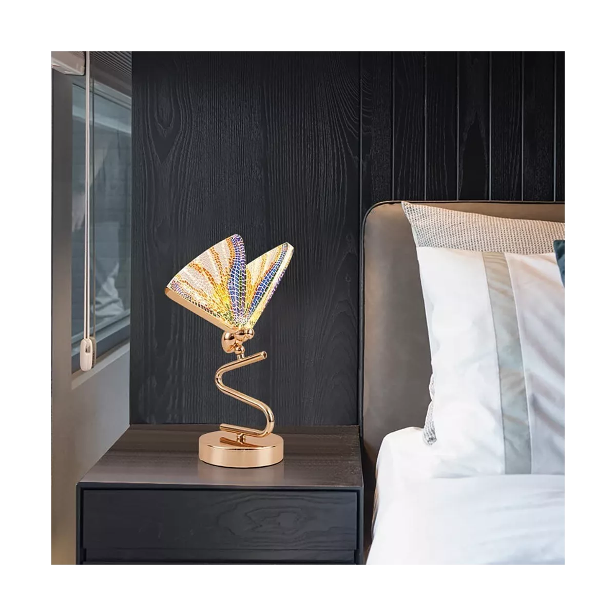 Lampe Papillon coloré