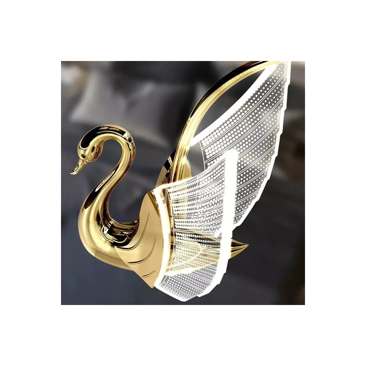 Lampe Cygne Led Blanc H.21
