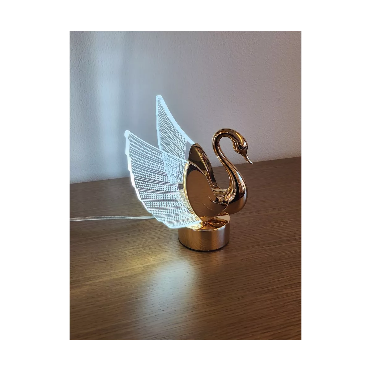 Lampe Cygne Led Blanc H.21