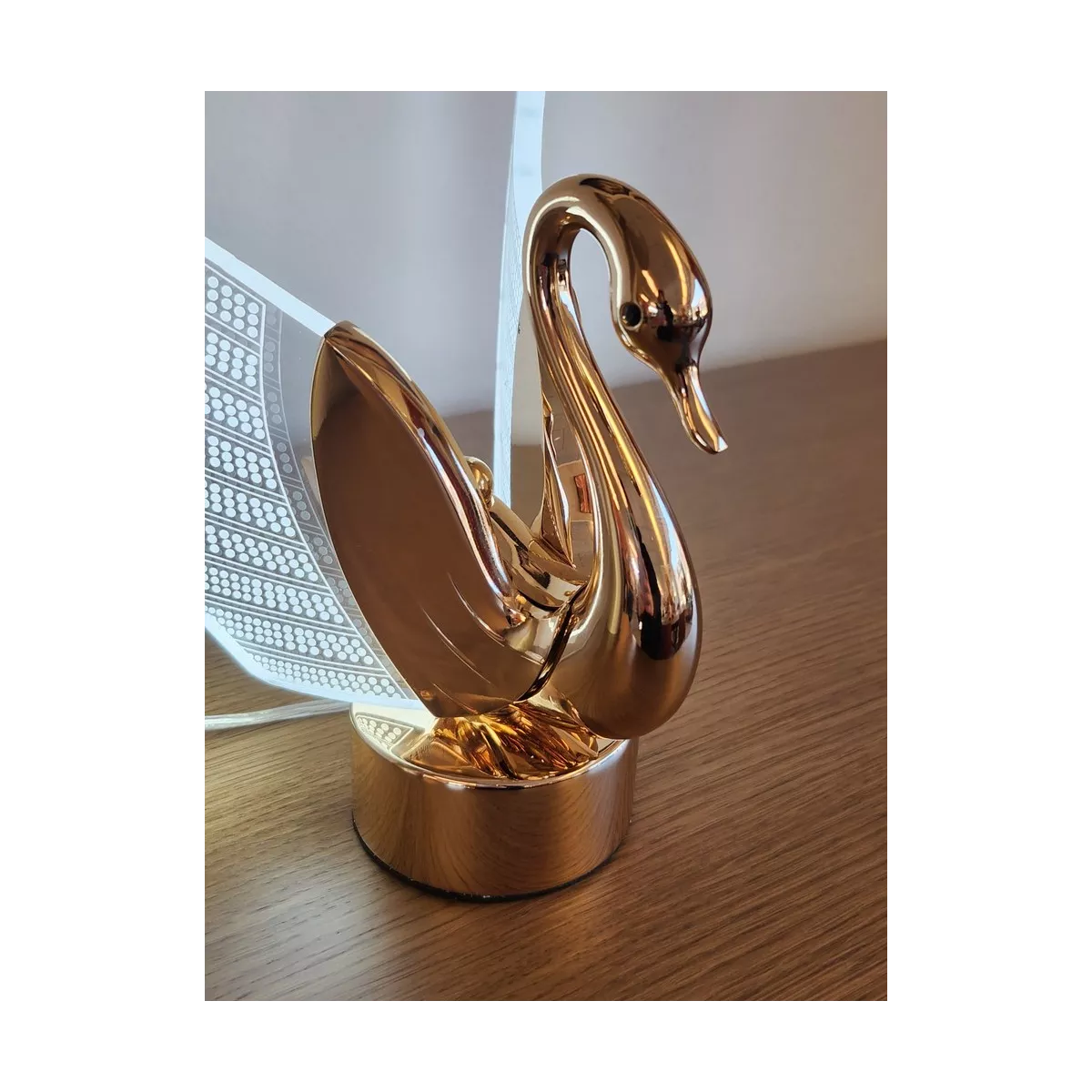 Lampe Cygne Led Blanc H.21