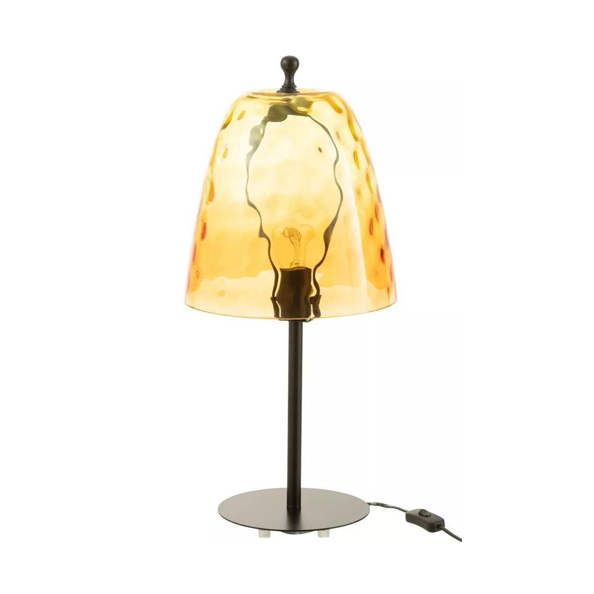 Lampe Océane Verre Jaune