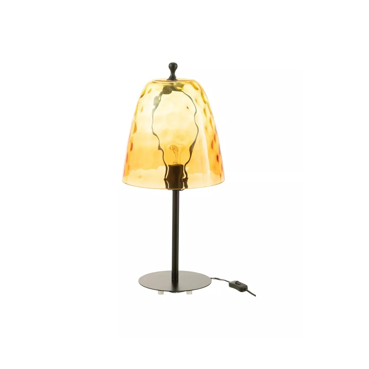 Lampe Océane Verre Jaune