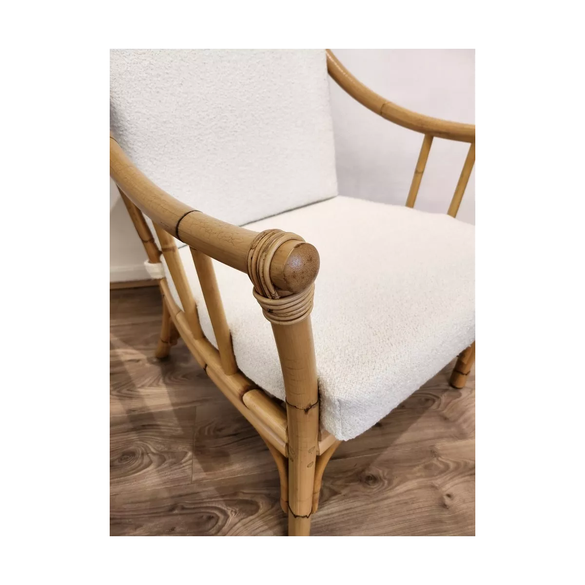 Fauteuil Rotin Rome Natural Vintage