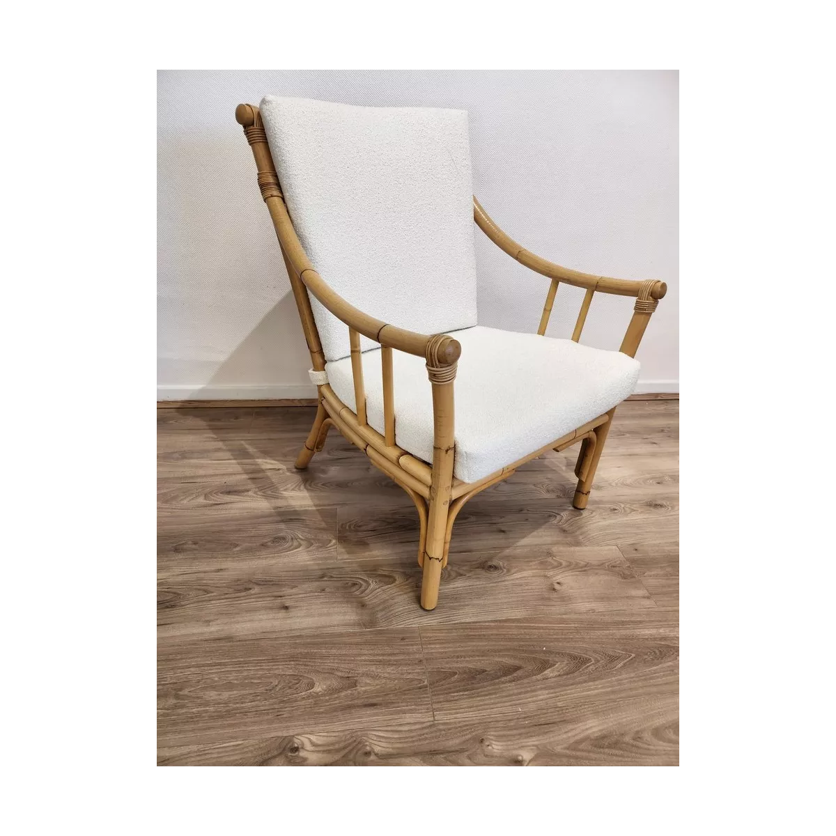 Fauteuil Rotin Rome Natural Vintage