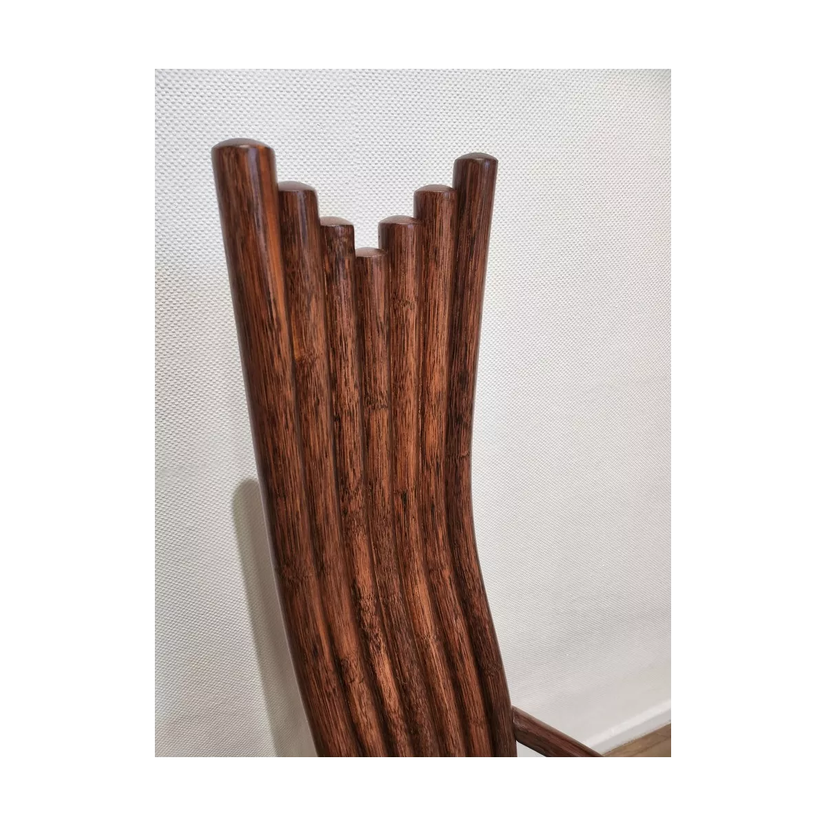 Chaise Design Rotin Acajou