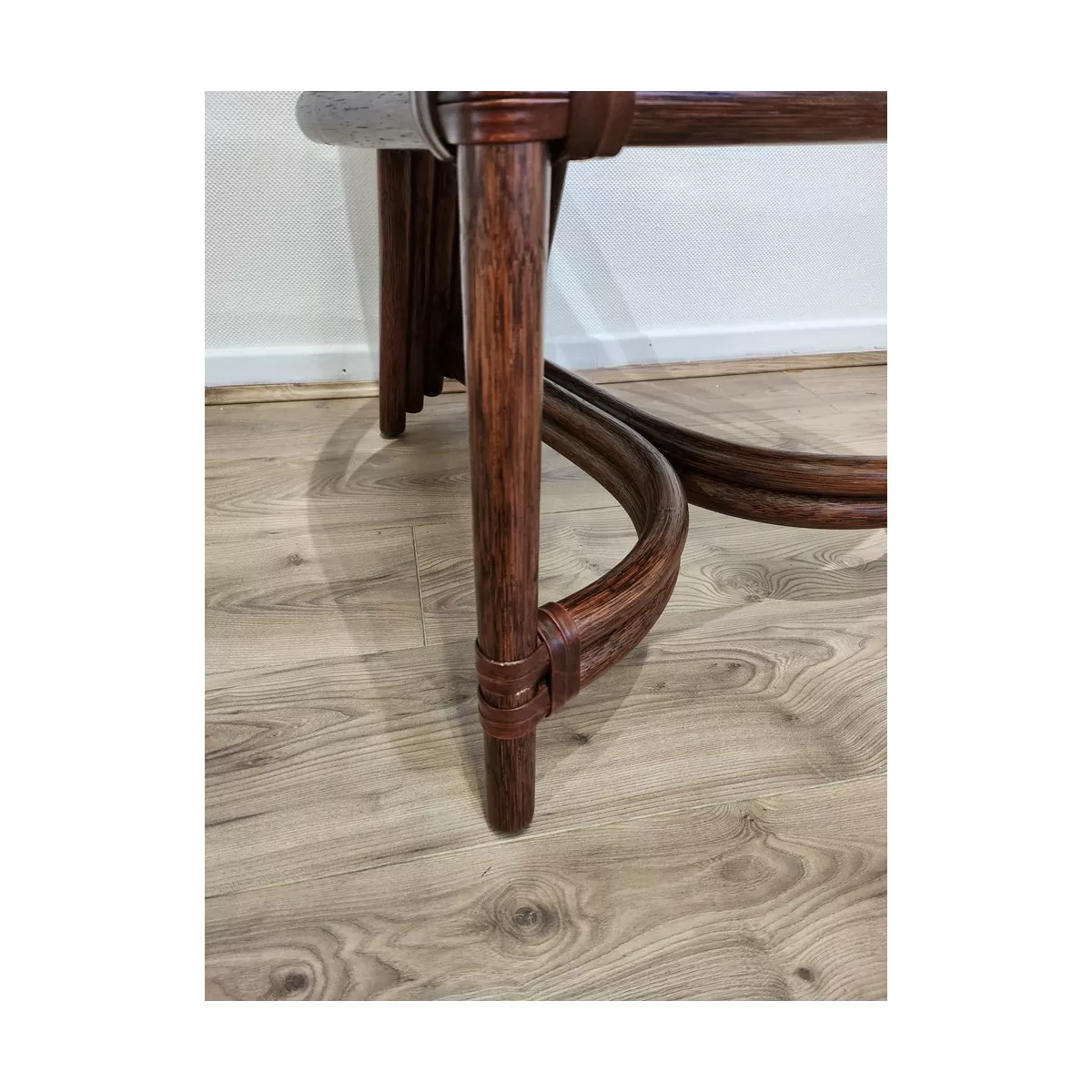 Chaise Design Rotin Acajou