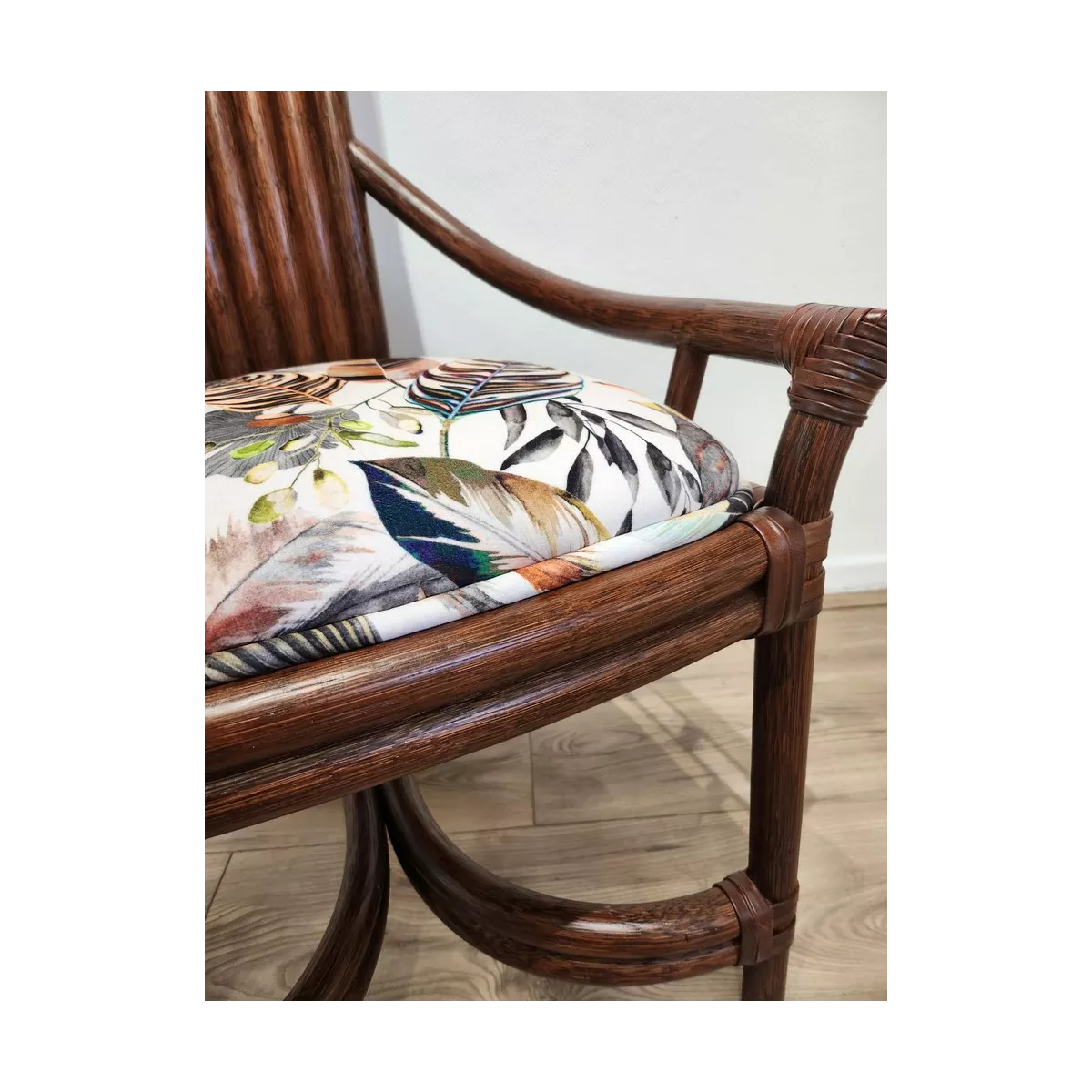 Chaise Design Rotin Acajou