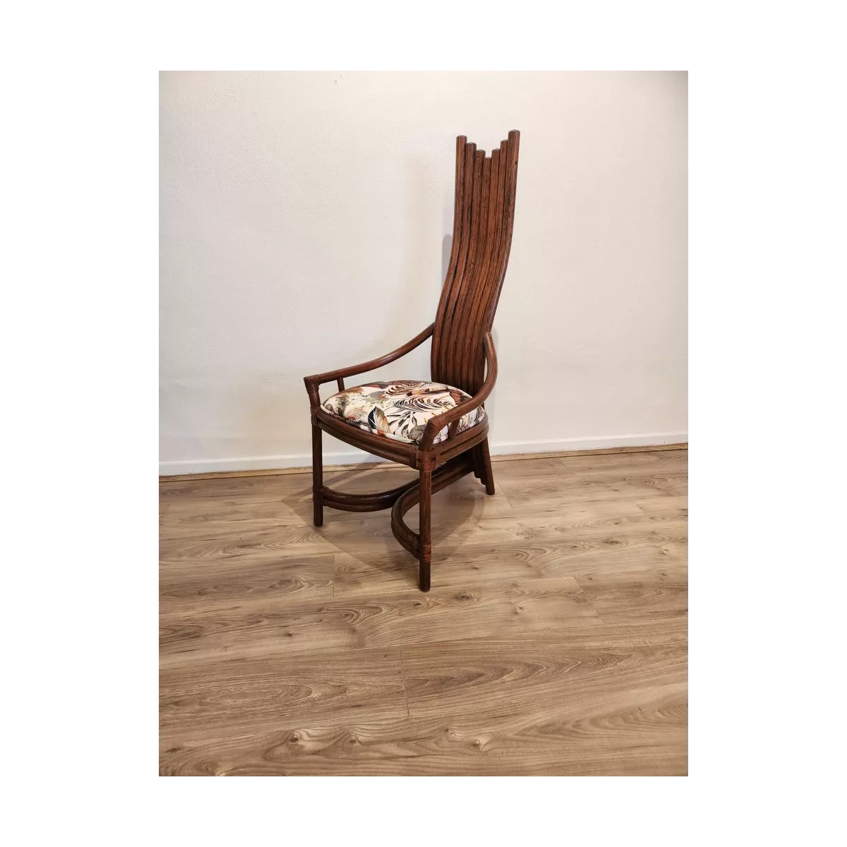 Chaise Design Rotin Acajou