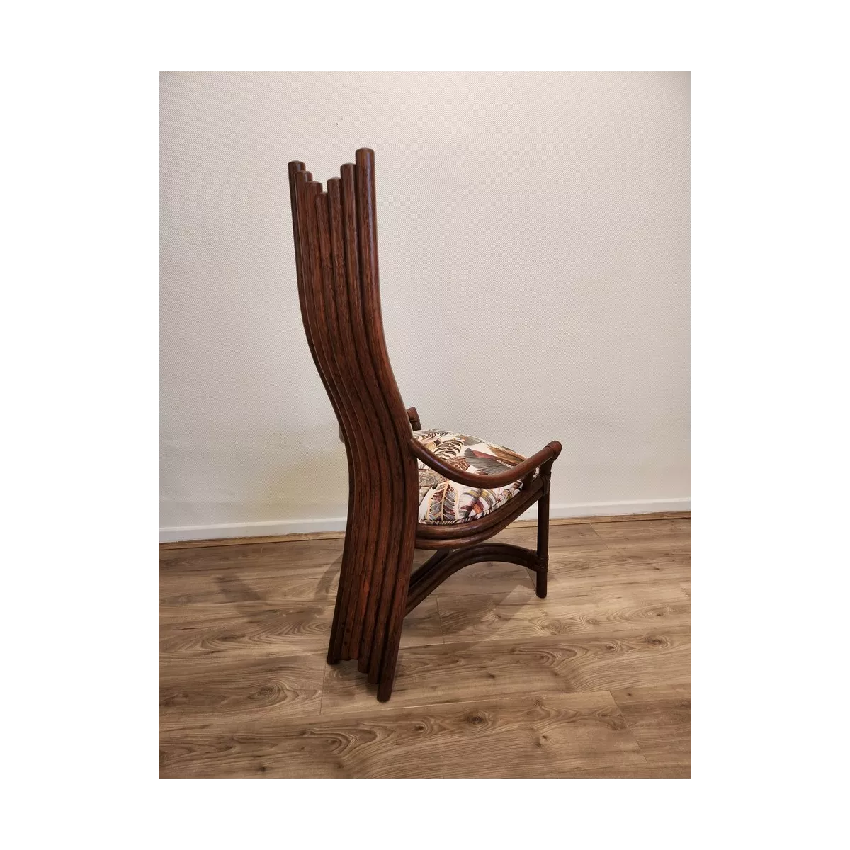 Chaise Design Rotin Acajou