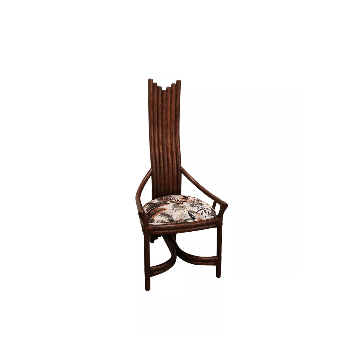 Chaise Design Rotin Acajou