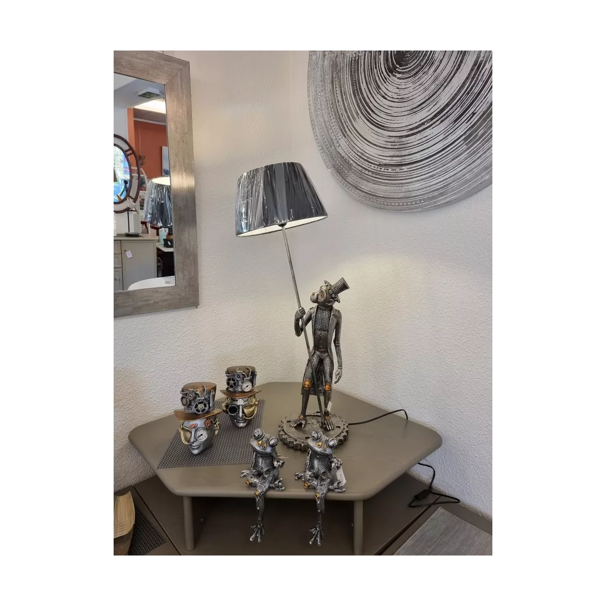 Lampe Steampunk singe