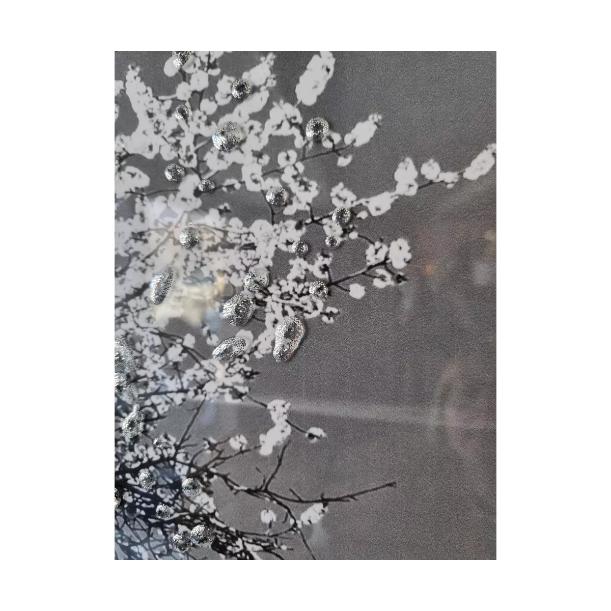 Tableau Arbre Blanc liquide gel 116 x 76
