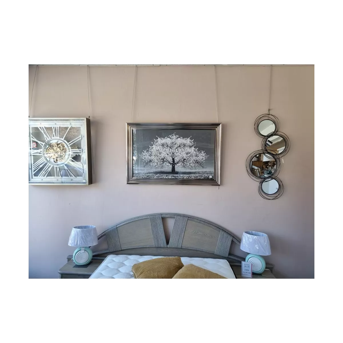 Tableau Arbre Blanc liquide gel 116 x 76