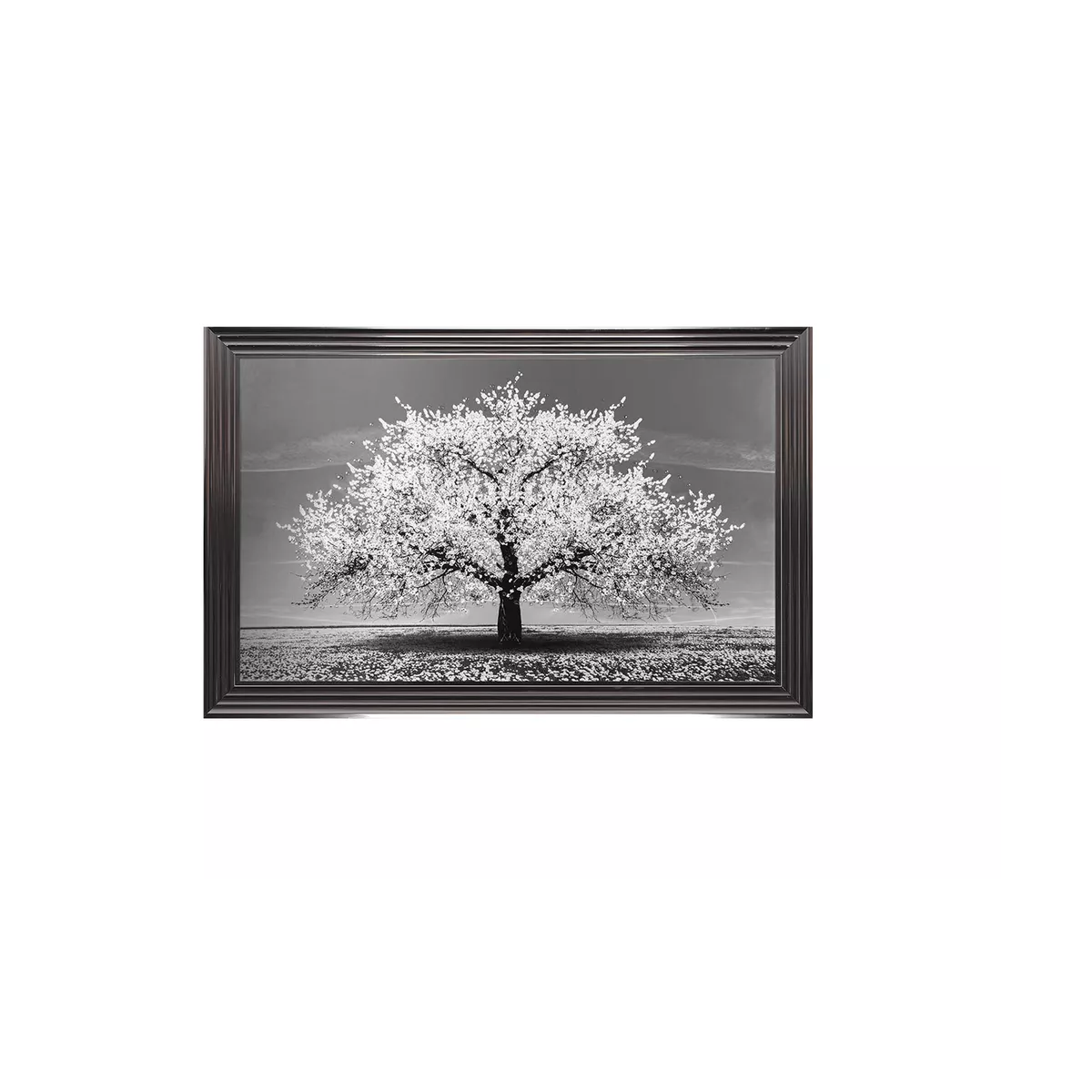 Tableau Arbre Blanc liquide gel 116 x 76