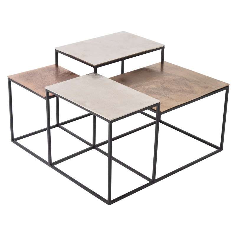Nouveauté : Table basse en métal et aluminuim Ovalie