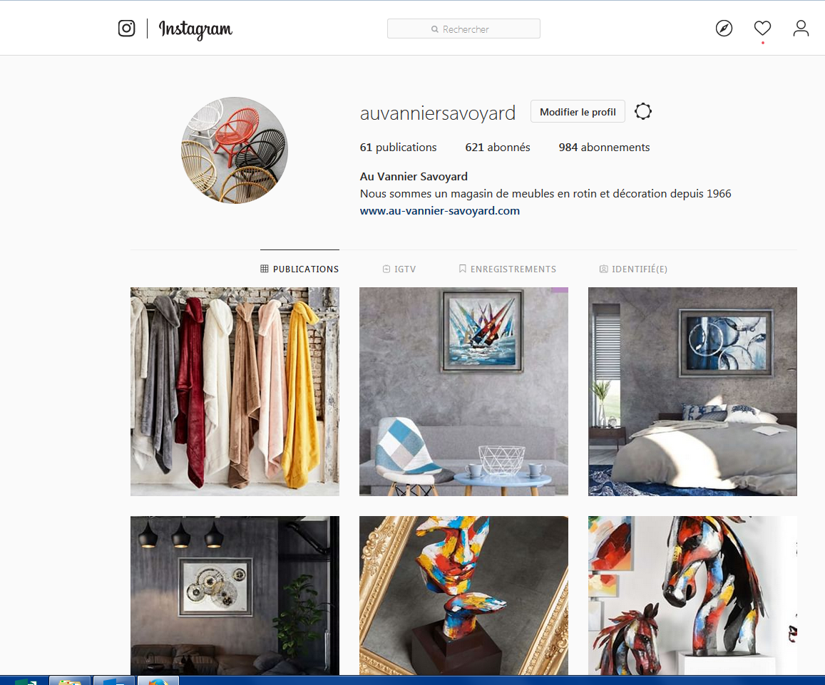 Suivez-vous sur instagram.