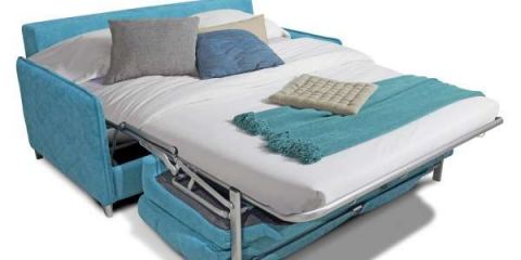 Canapé Convertible Lavezzi coloris Acier