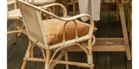 Fauteuil Guinguette : Rotin naturel et Résine
