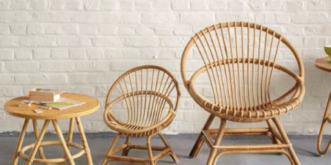 Le fauteuil coquille en Rotin est indémodable