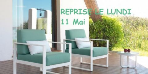 Réouverture le Lundi 11 mai à partir de 14 heures.